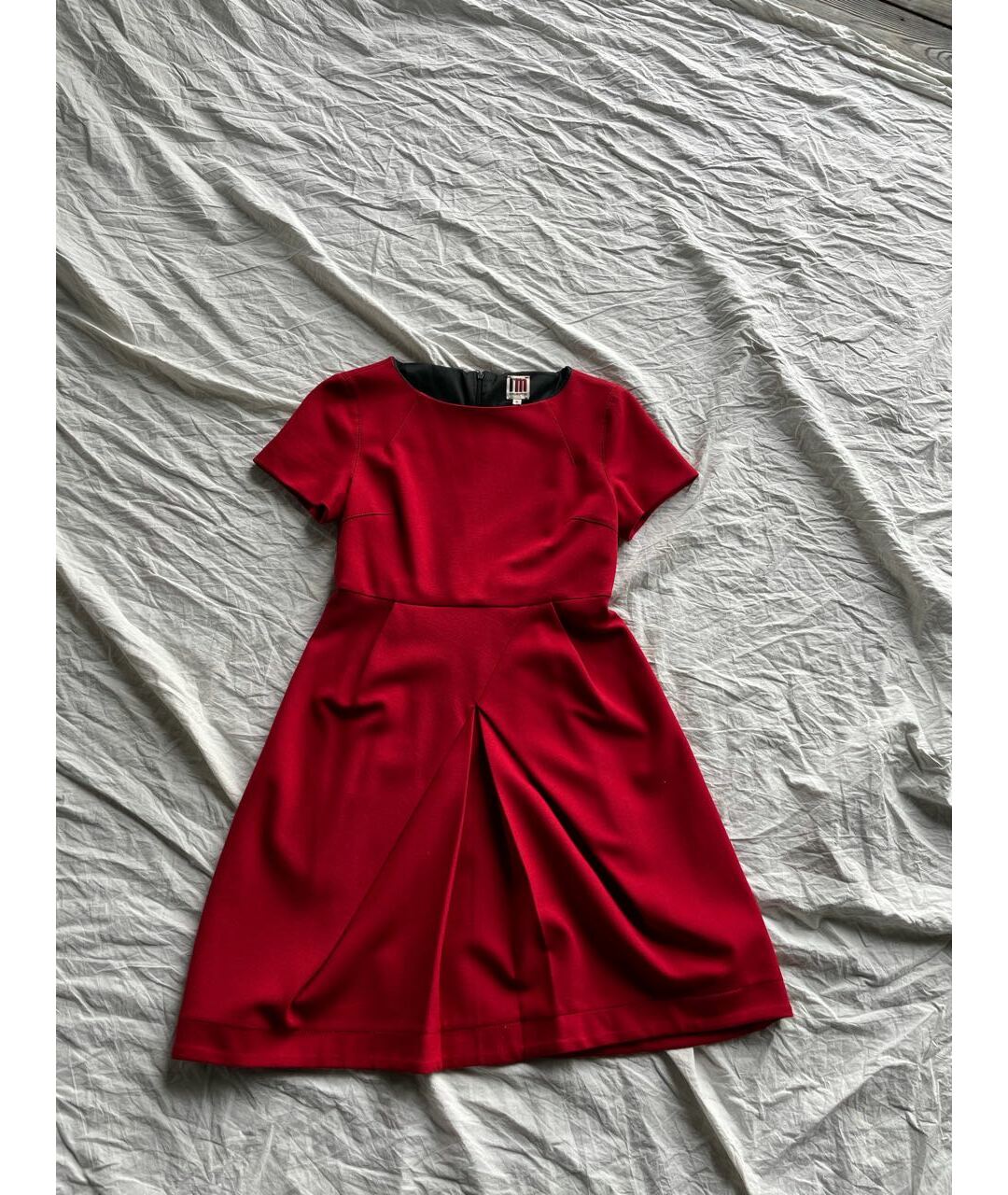 I'M ISOLA MARRAS Красное шерстяное повседневное платье, фото 6