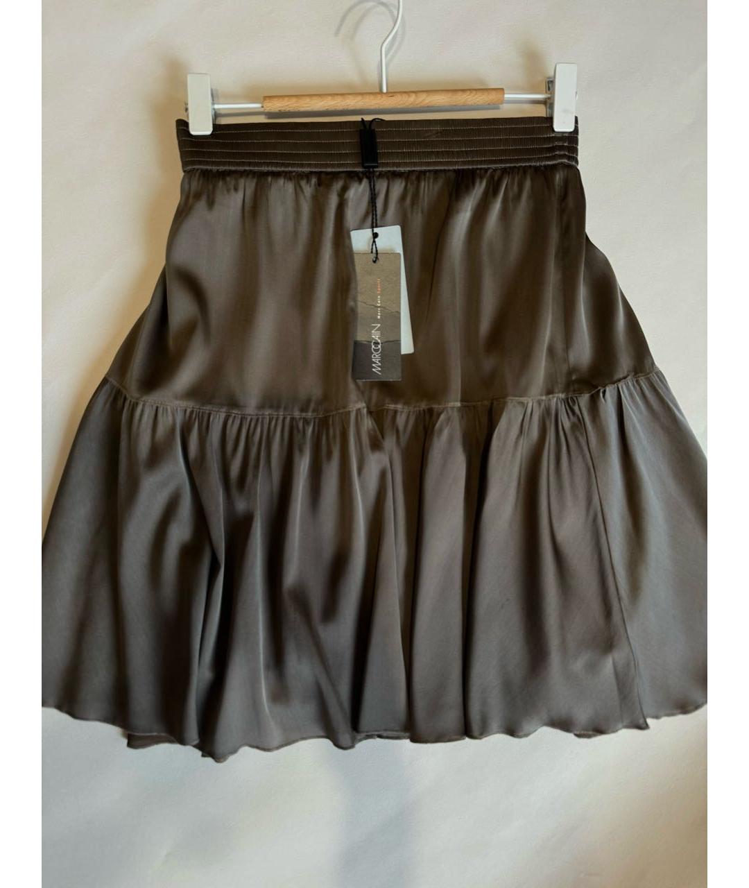 MARC CAIN Шелковая юбка мини, фото 7