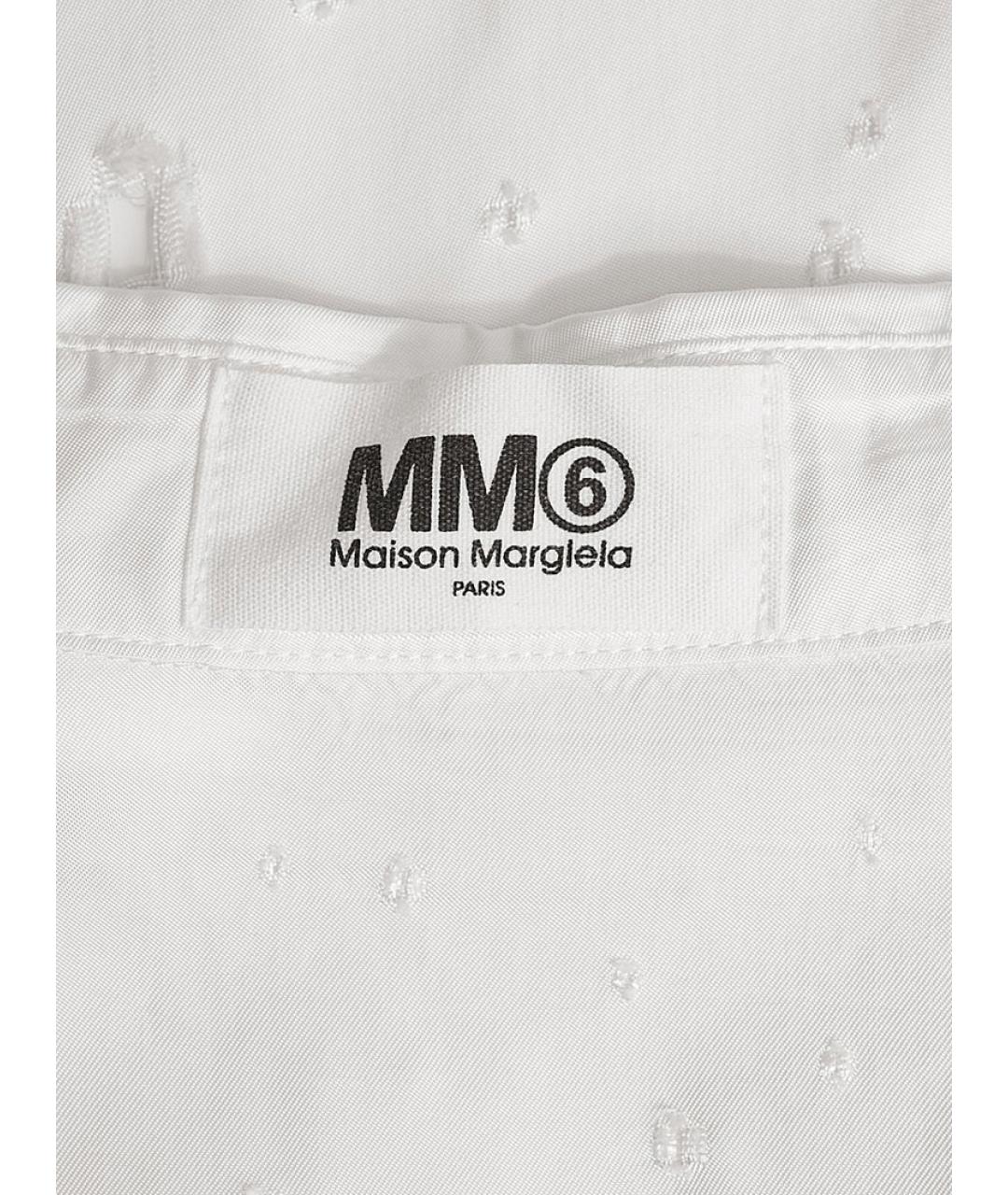 MM6 MAISON MARGIELA Белая вискозная рубашка, фото 4