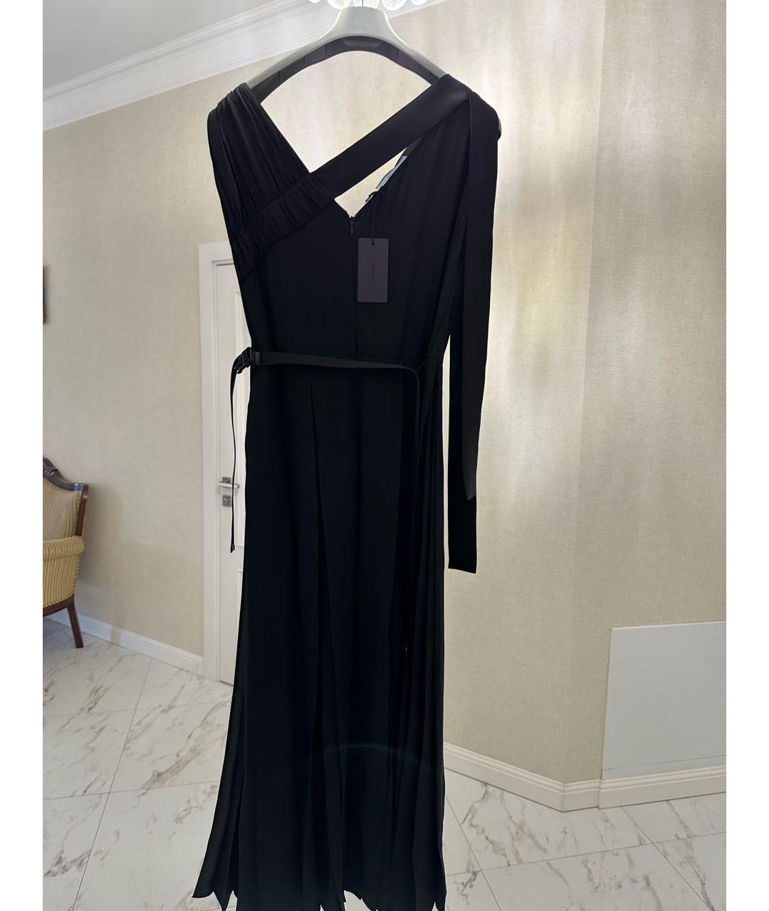 PRADA Черное вискозное вечернее платье, фото 2