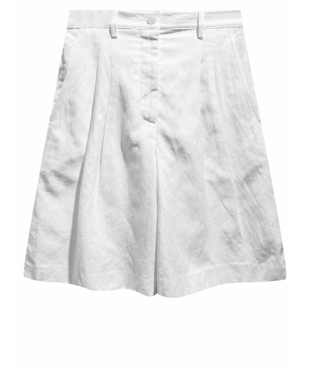 NILI LOTAN Белые льняные шорты, фото 1