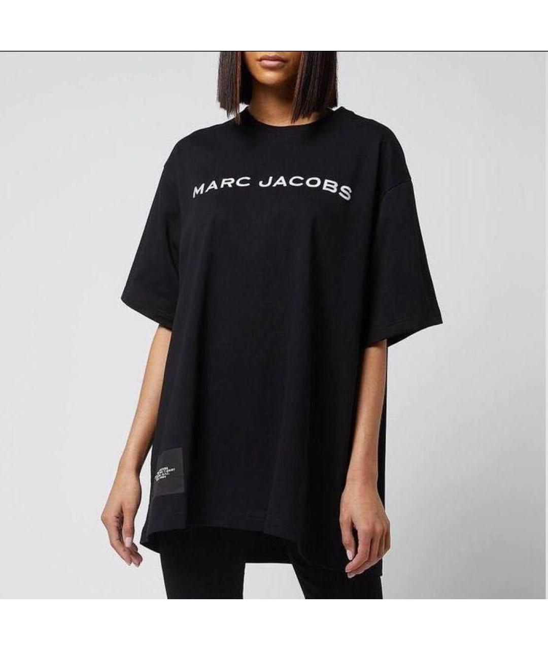 MARC JACOBS Черная хлопковая футболка, фото 5