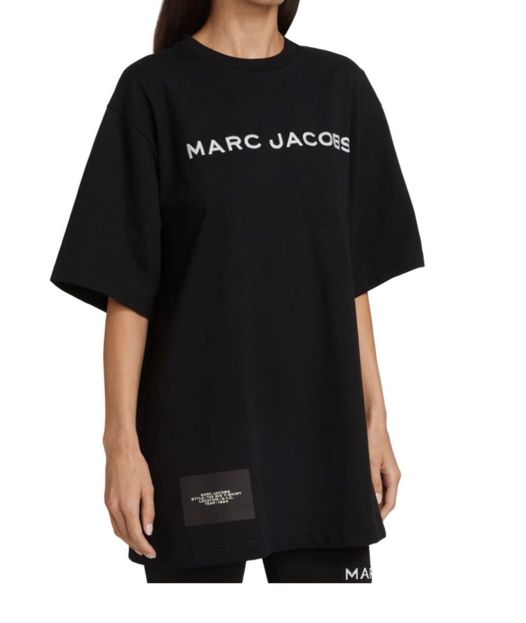 MARC JACOBS Черная хлопковая футболка, фото 3