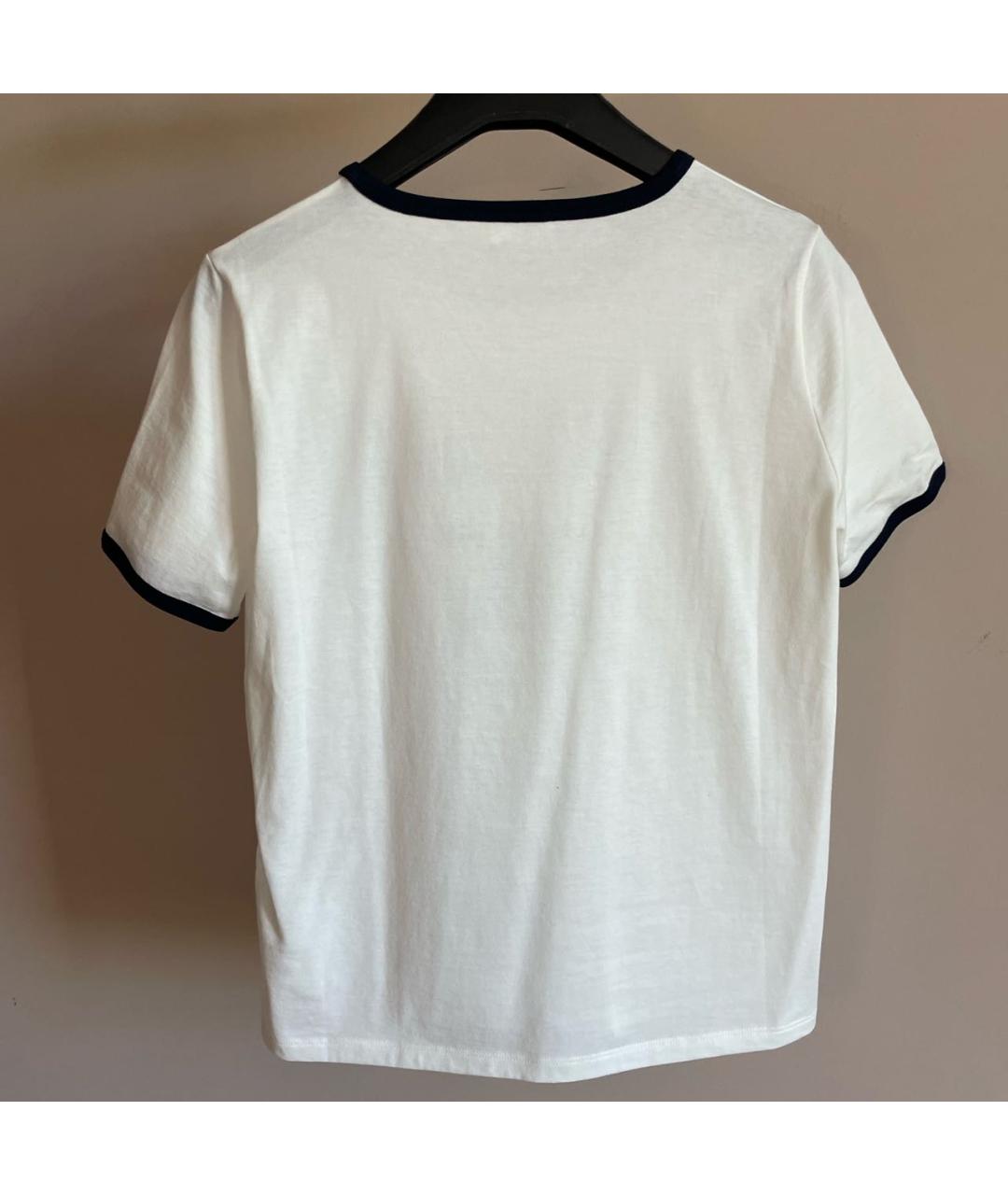 CELINE PRE-OWNED Белая хлопковая футболка, фото 3