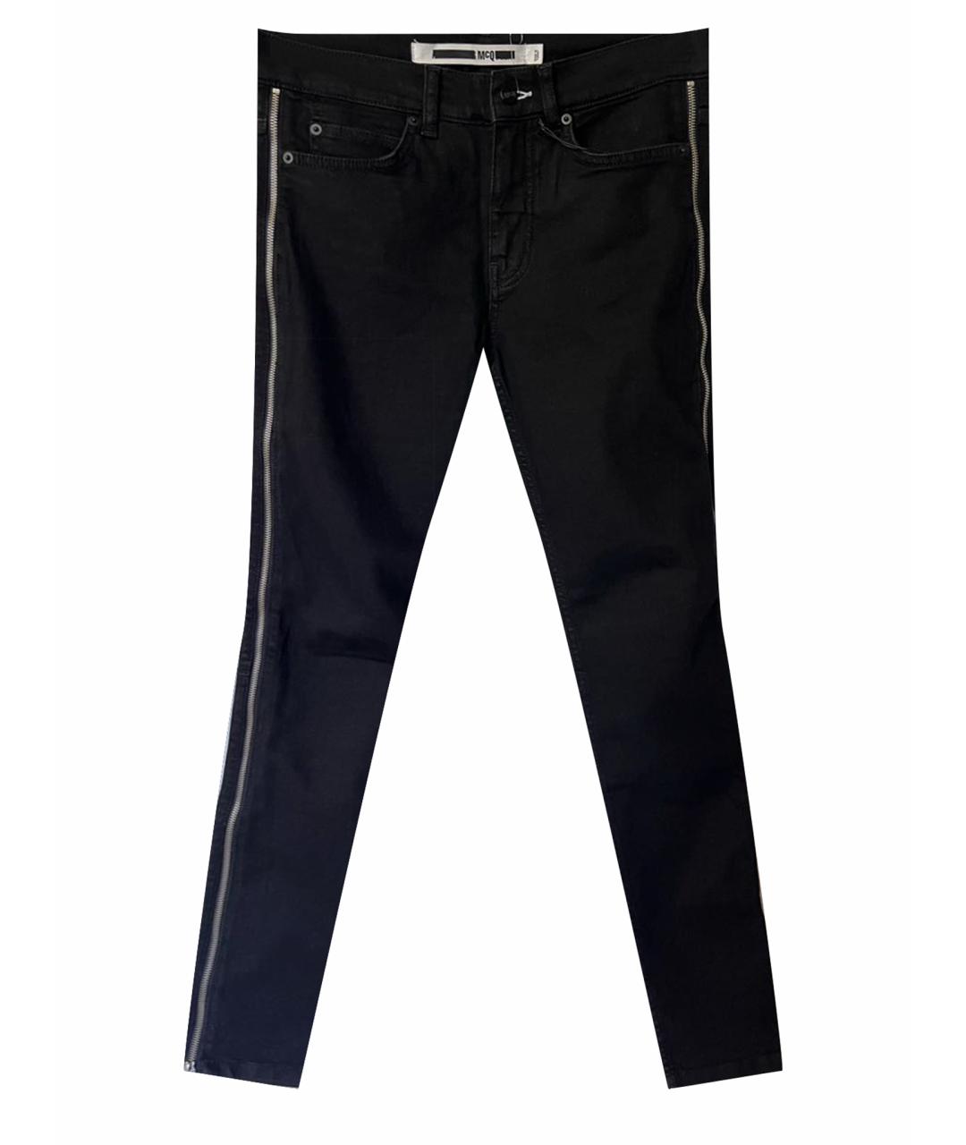 MCQ ALEXANDER MCQUEEN Черные хлопковые джинсы скинни, фото 1