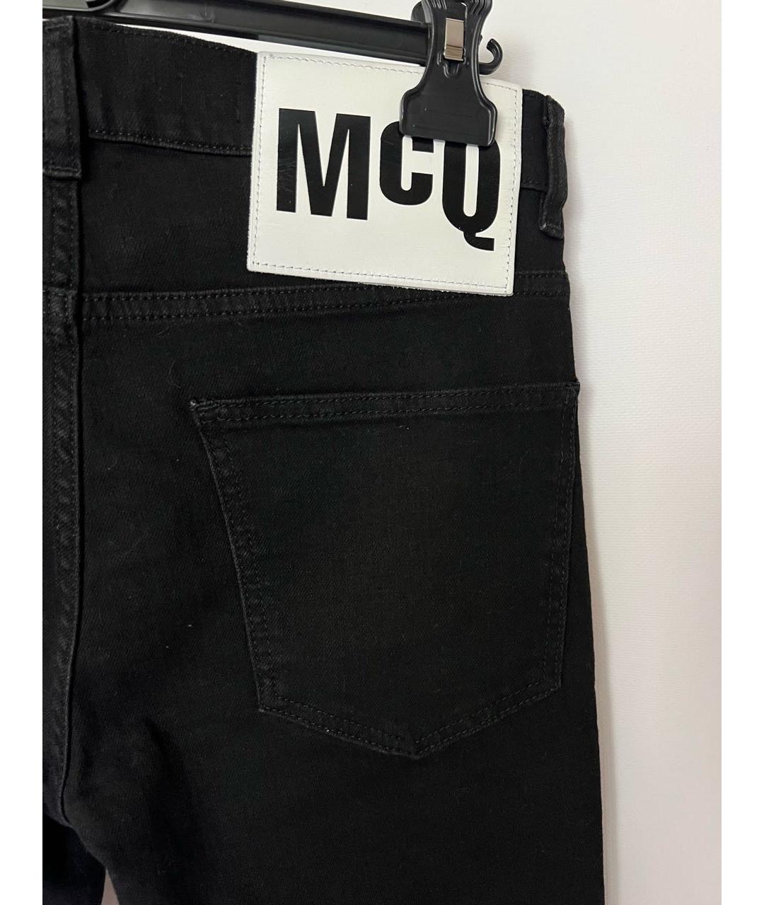 MCQ ALEXANDER MCQUEEN Черные хлопковые джинсы скинни, фото 4