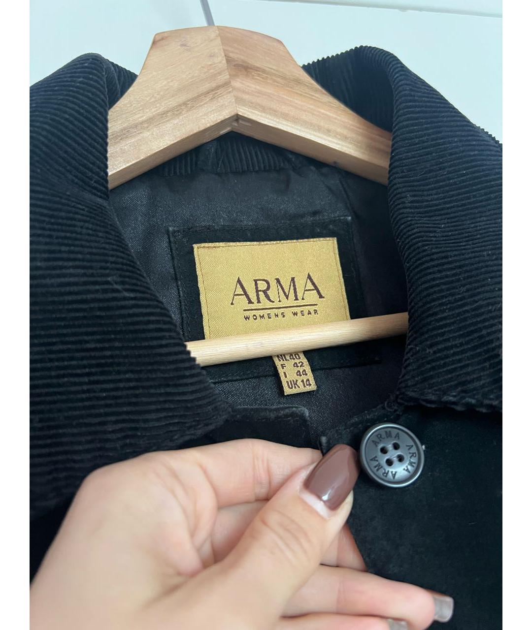 ARMA Черная замшевая куртка, фото 3