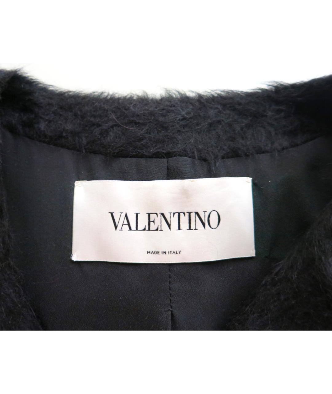 VALENTINO Черное шерстяное пальто, фото 8