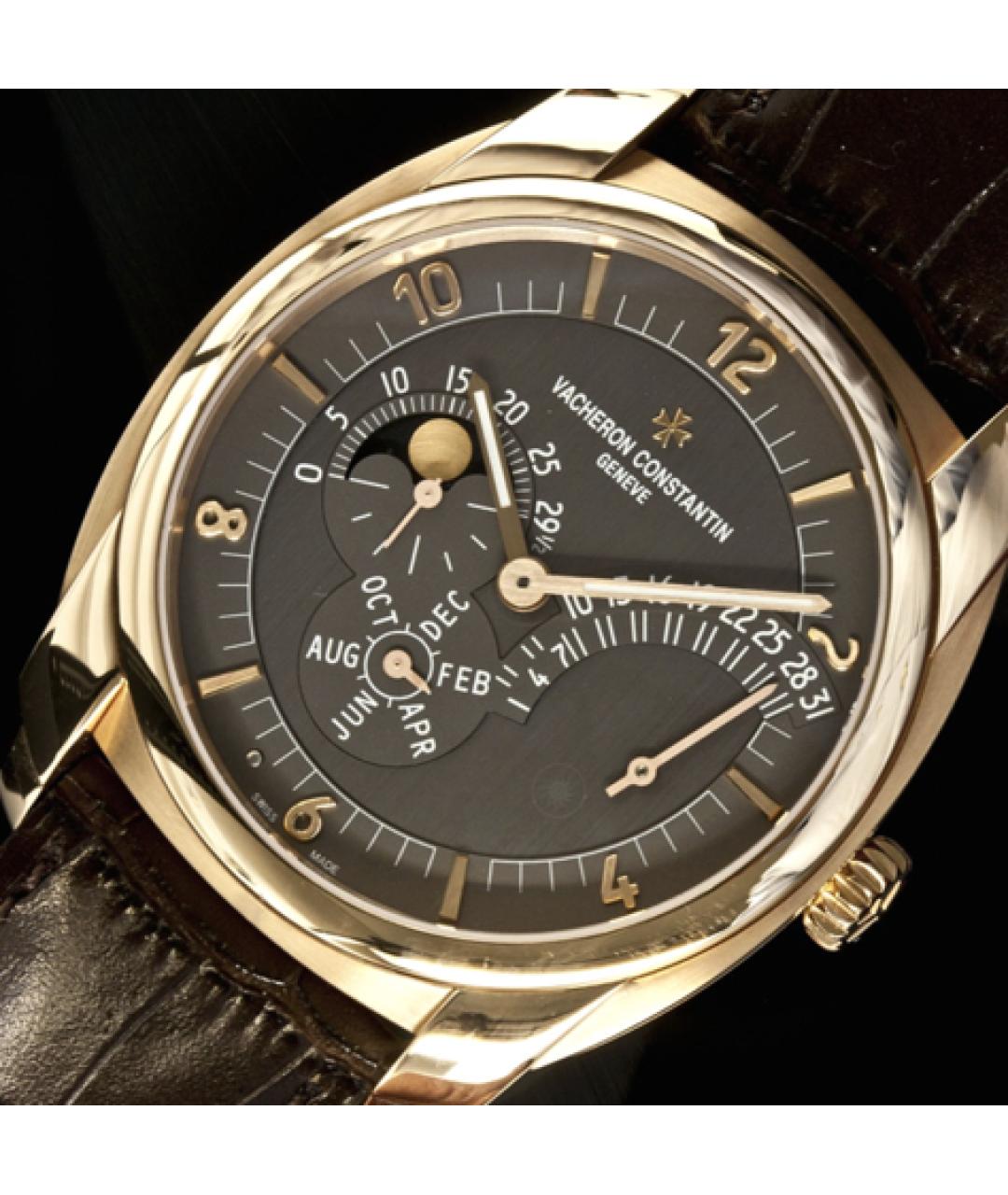 VACHERON CONSTANTIN Черные часы из розового золота, фото 3