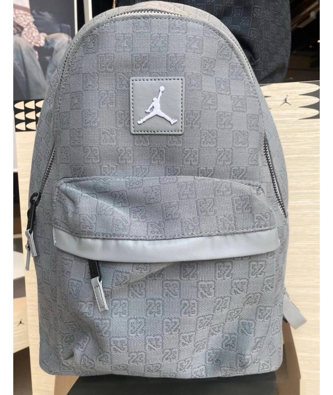 JORDAN Серый тканевый рюкзак, фото 4