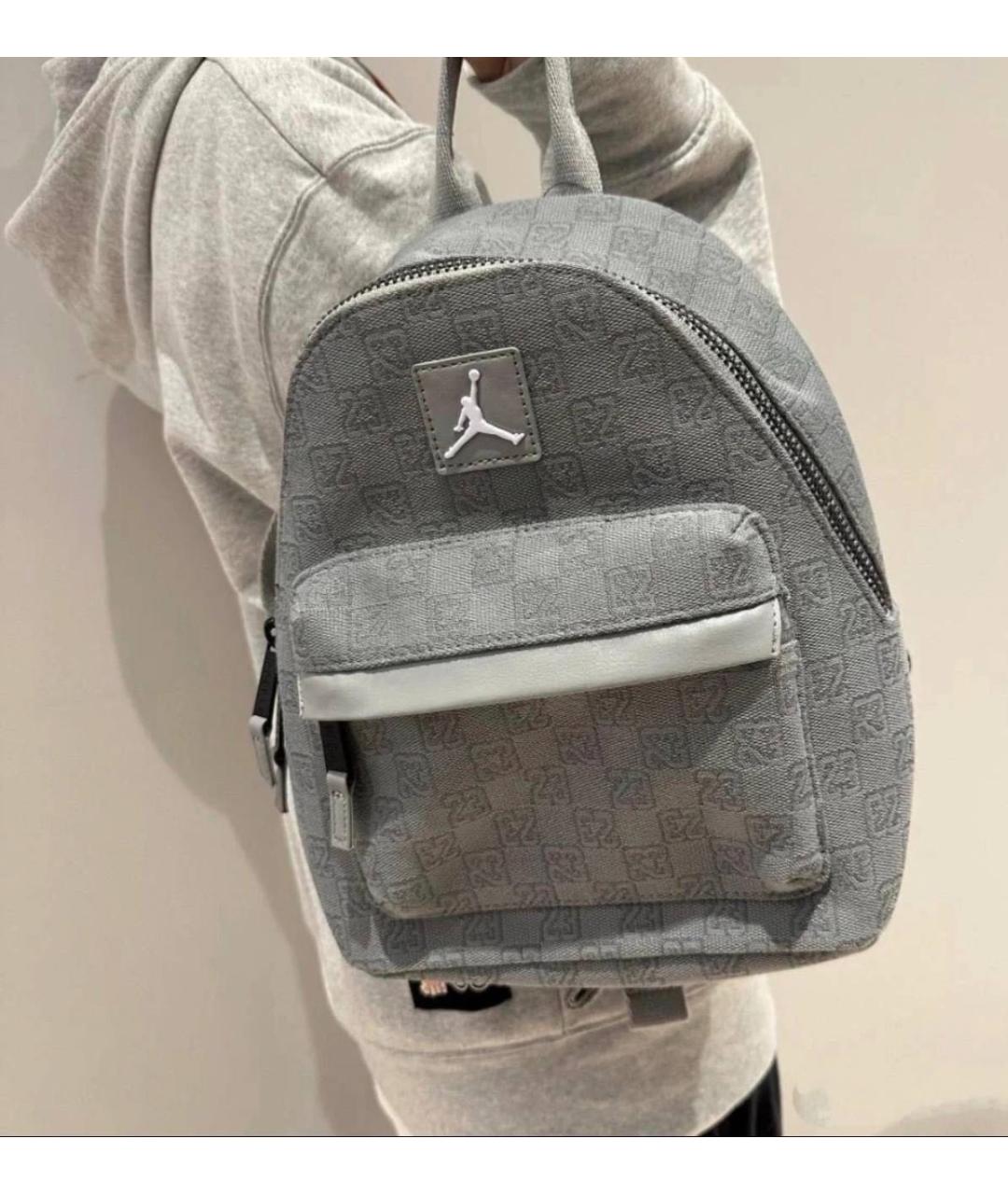 JORDAN Серый тканевый рюкзак, фото 3
