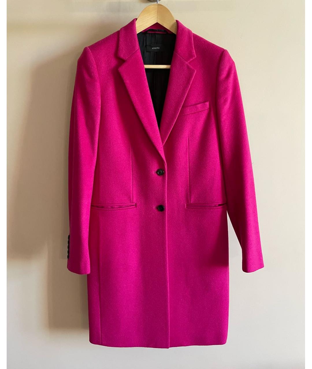 JOSEPH Розовое шерстяное пальто, фото 8