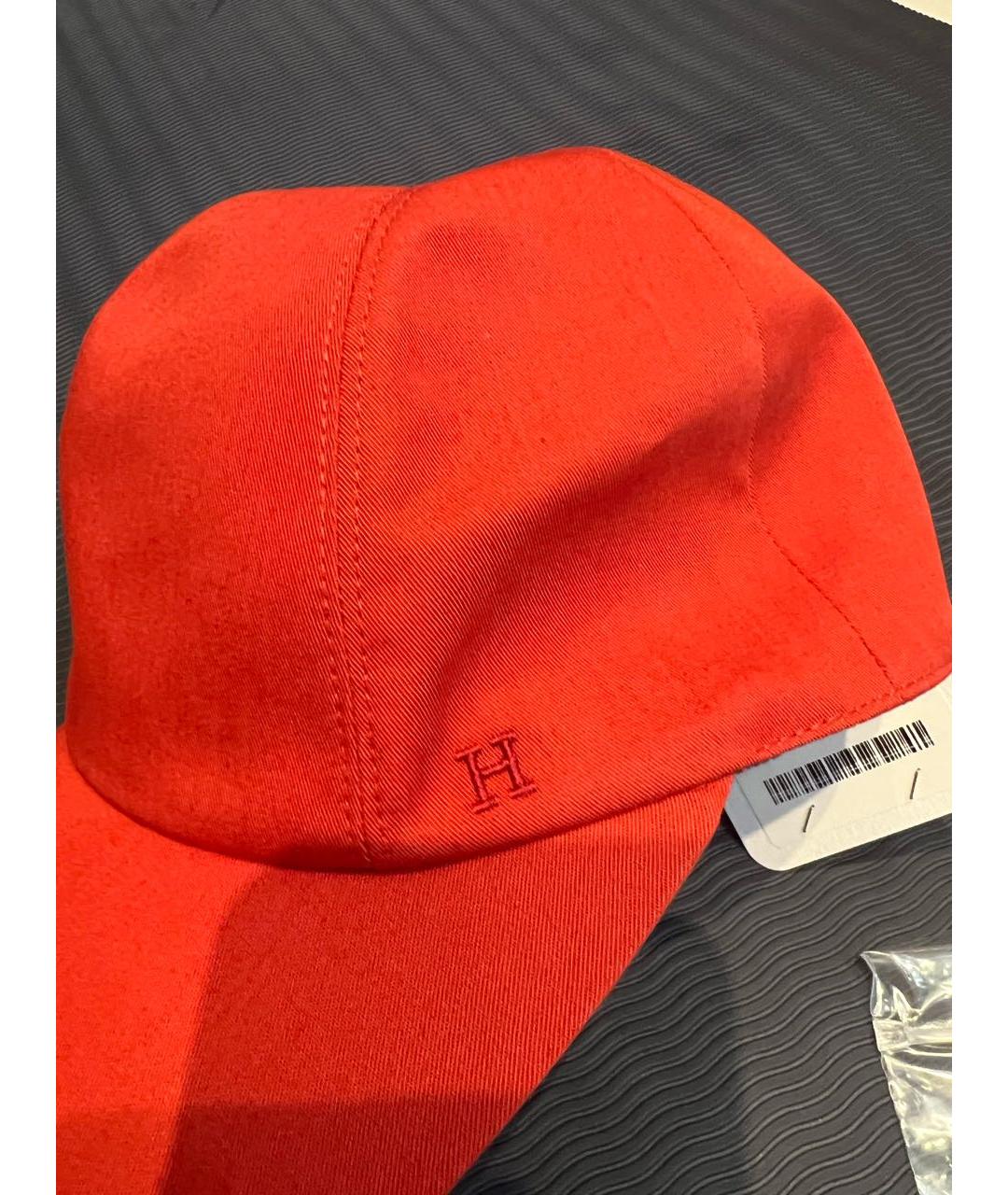HERMES PRE-OWNED Красная хлопковая кепка/бейсболка, фото 2