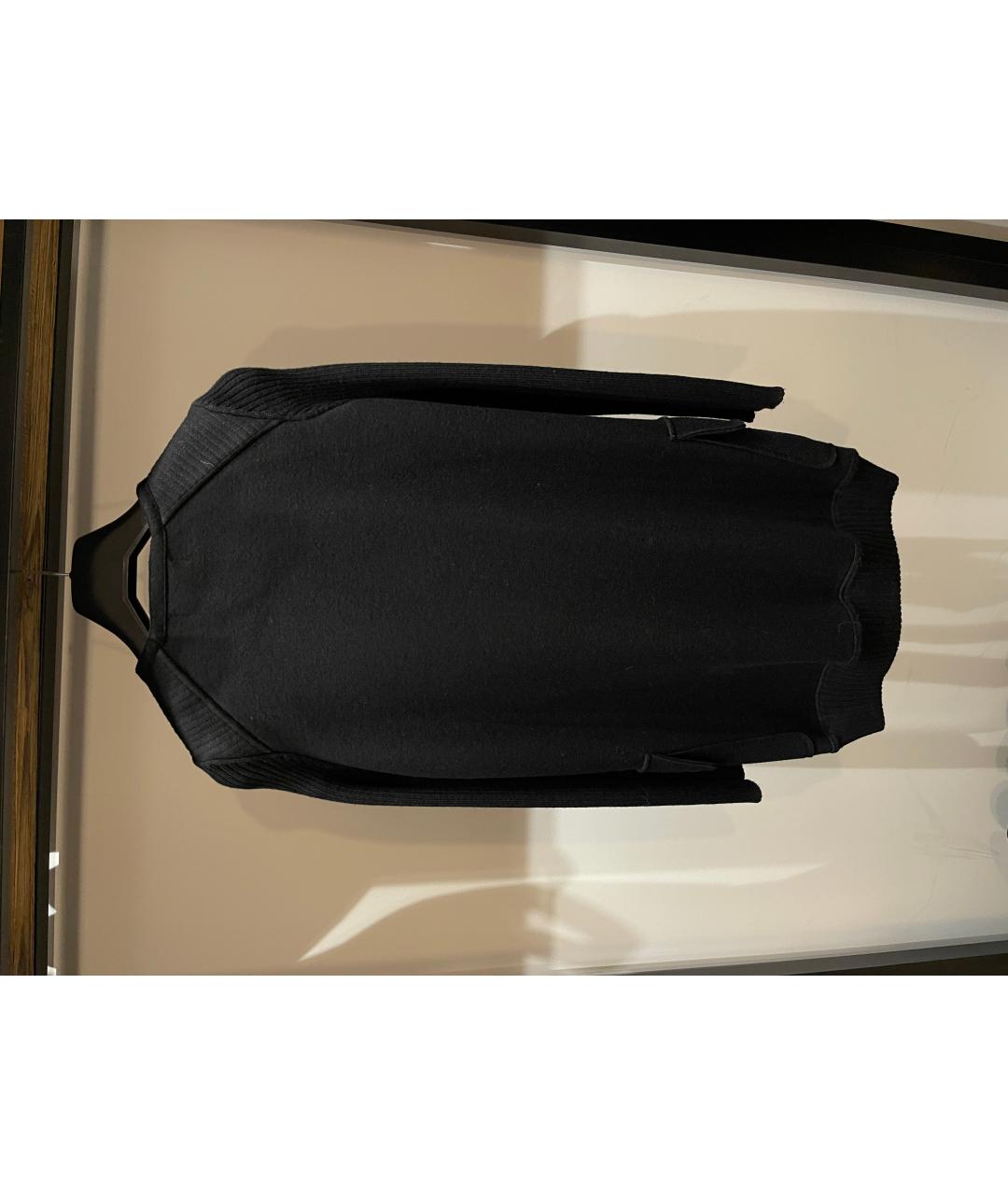 IRFE Черное шерстяное повседневное платье, фото 3