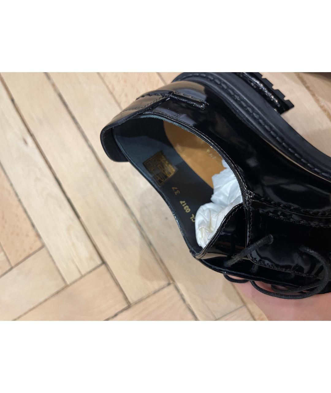 CHRISTIAN DIOR PRE-OWNED Черные ботинки из лакированной кожи, фото 5