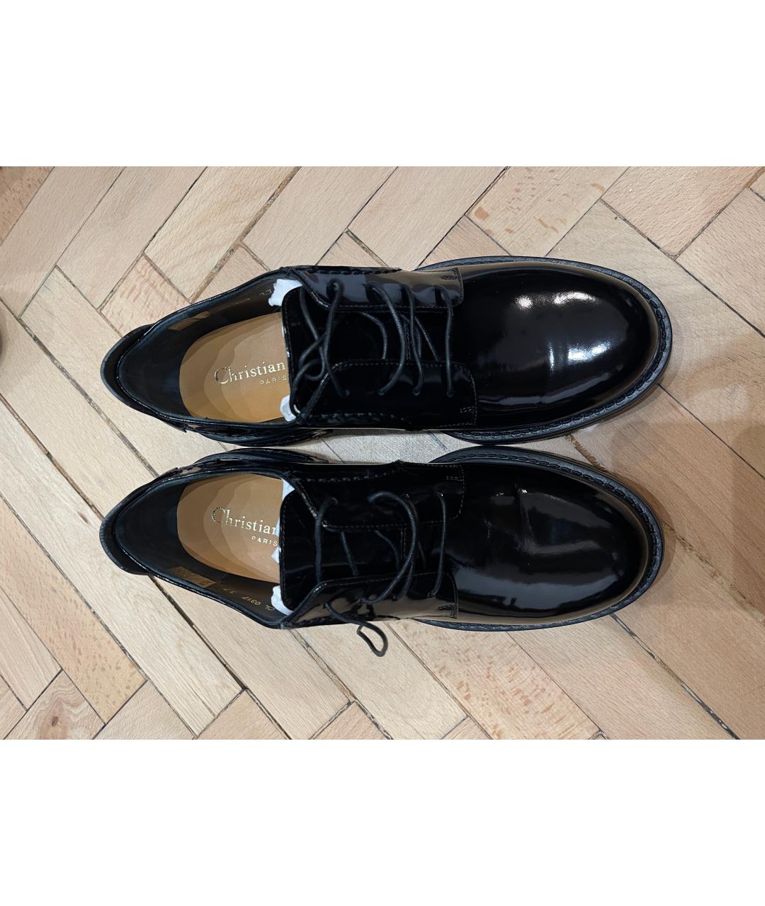 CHRISTIAN DIOR PRE-OWNED Черные ботинки из лакированной кожи, фото 2