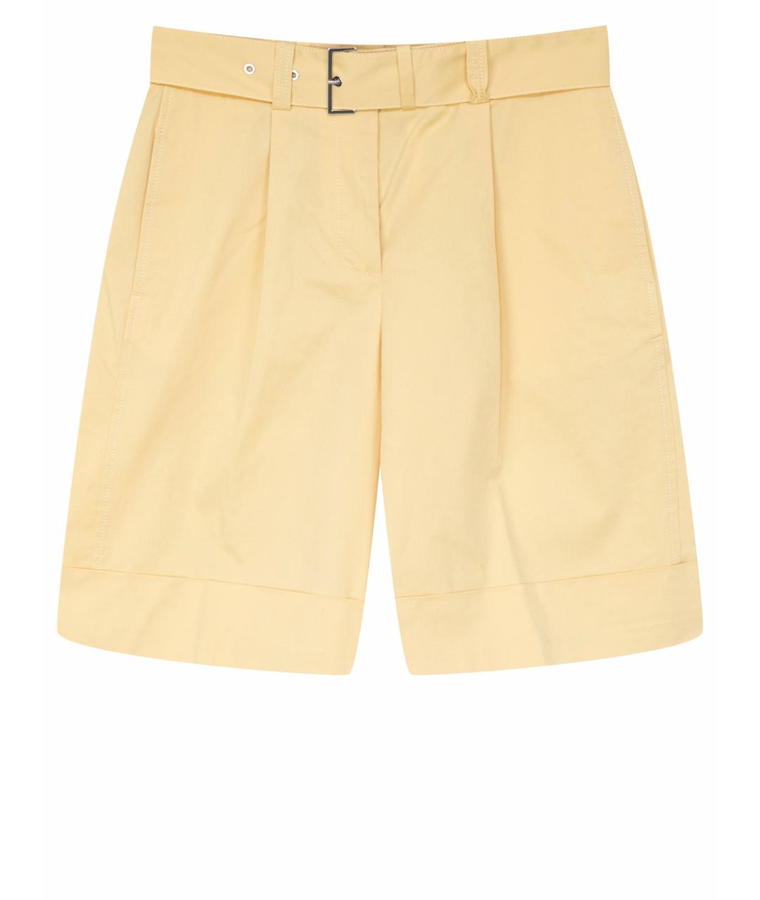 PESERICO Желтые хлопковые шорты, фото 1