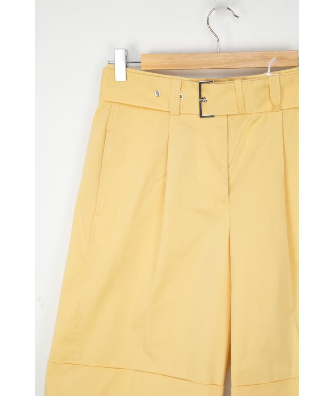 PESERICO Желтые хлопковые шорты, фото 3