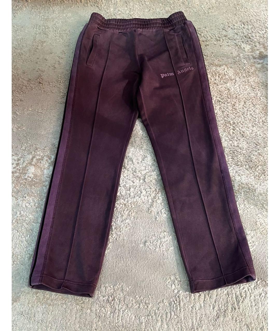 PALM ANGELS Фиолетовые синтетические спортивные брюки и шорты, фото 7
