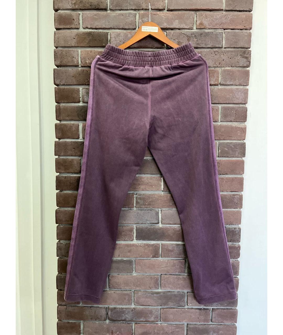 PALM ANGELS Фиолетовые синтетические спортивные брюки и шорты, фото 2