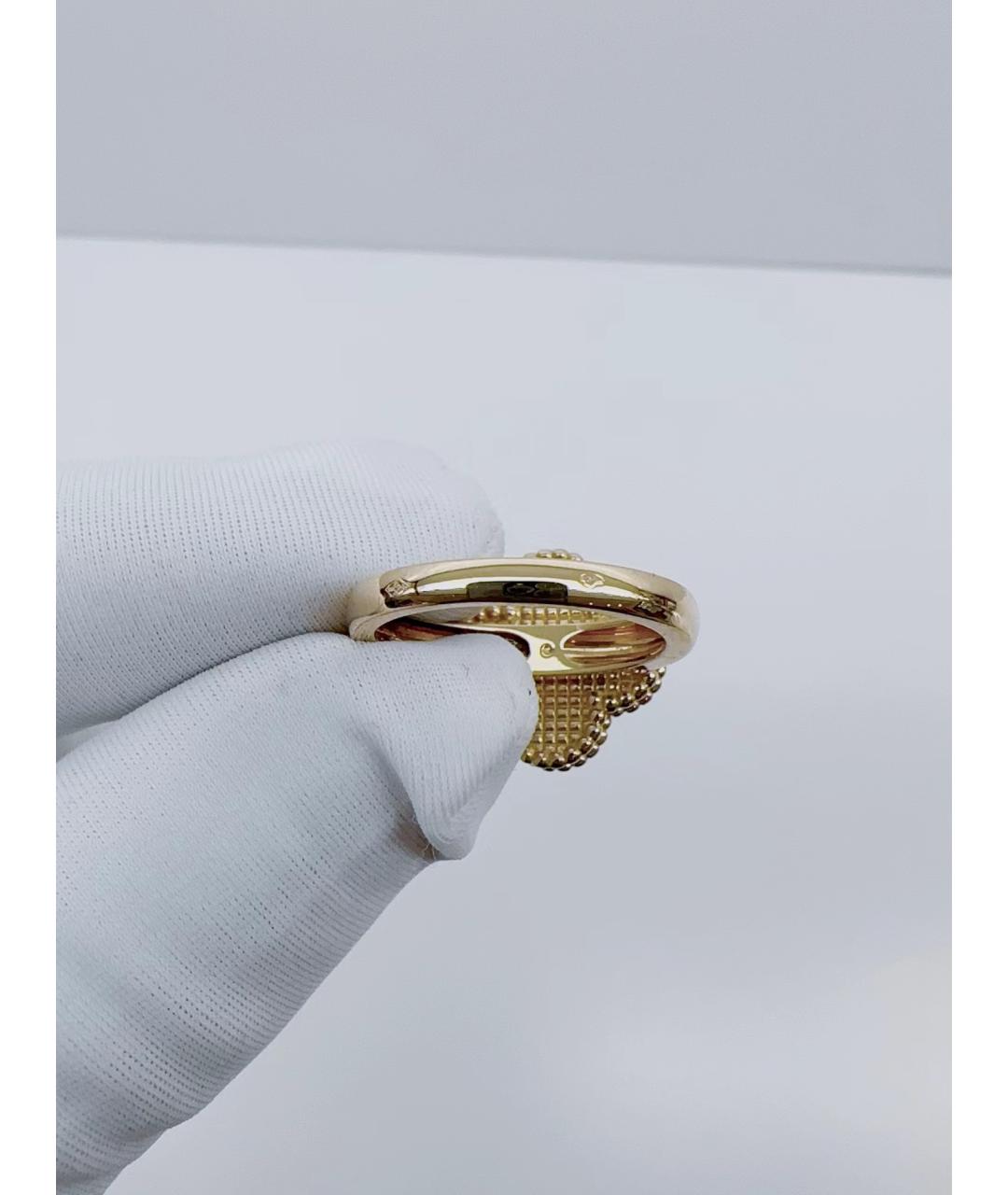 VAN CLEEF & ARPELS Черное кольцо из желтого золота, фото 4