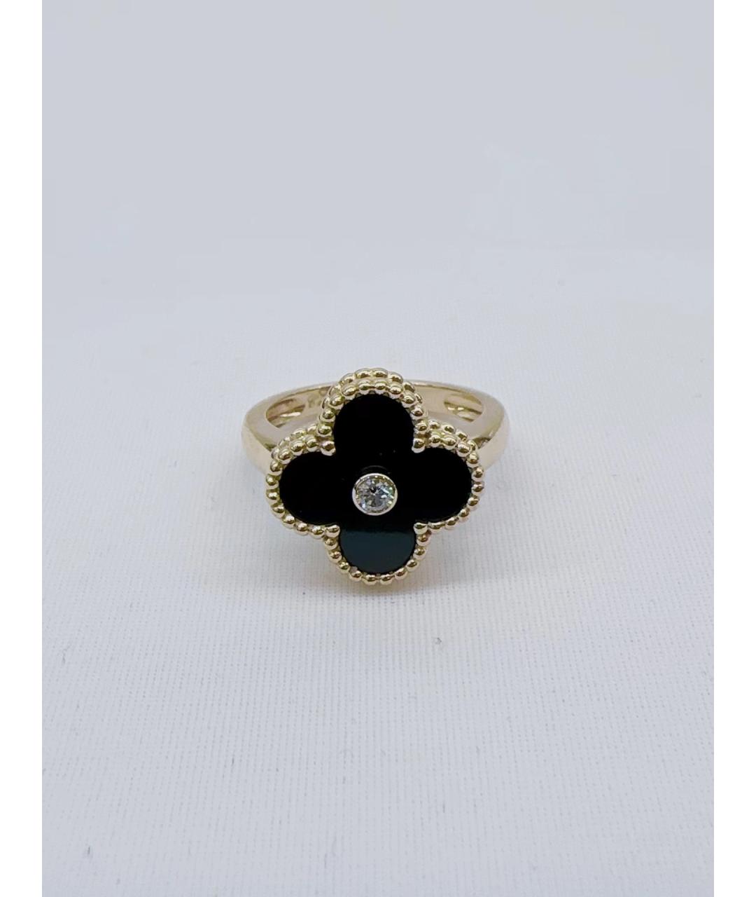 VAN CLEEF & ARPELS Черное кольцо из желтого золота, фото 7