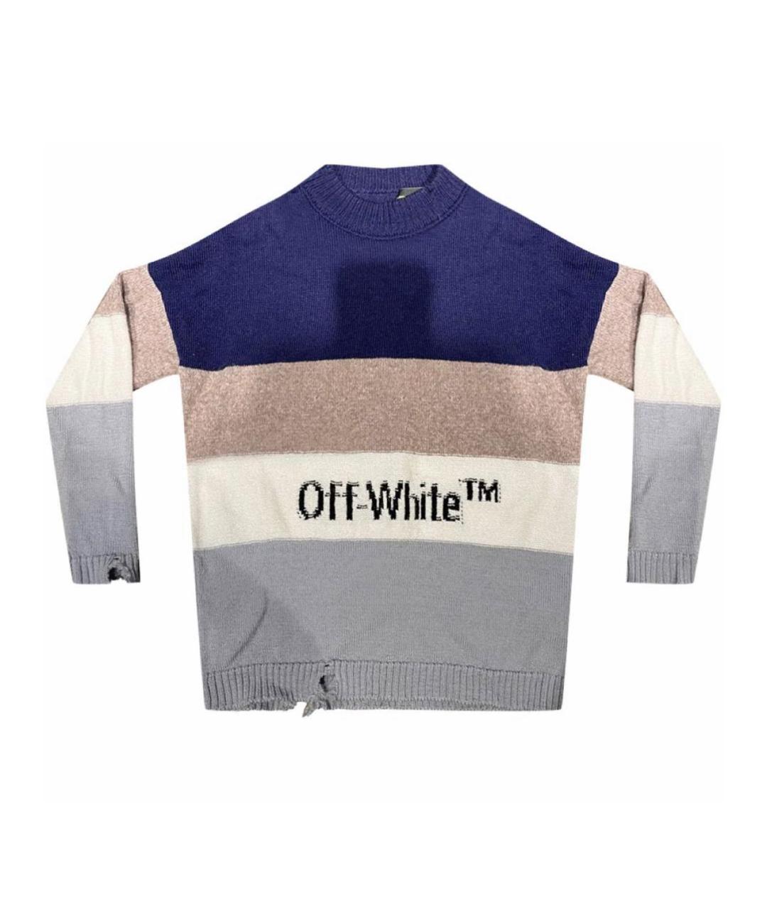 OFF-WHITE Мульти шерстяной джемпер / свитер, фото 5