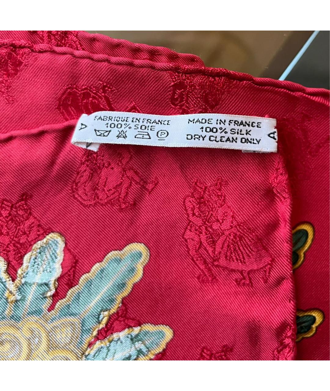 HERMES PRE-OWNED Красный шелковый платок, фото 3