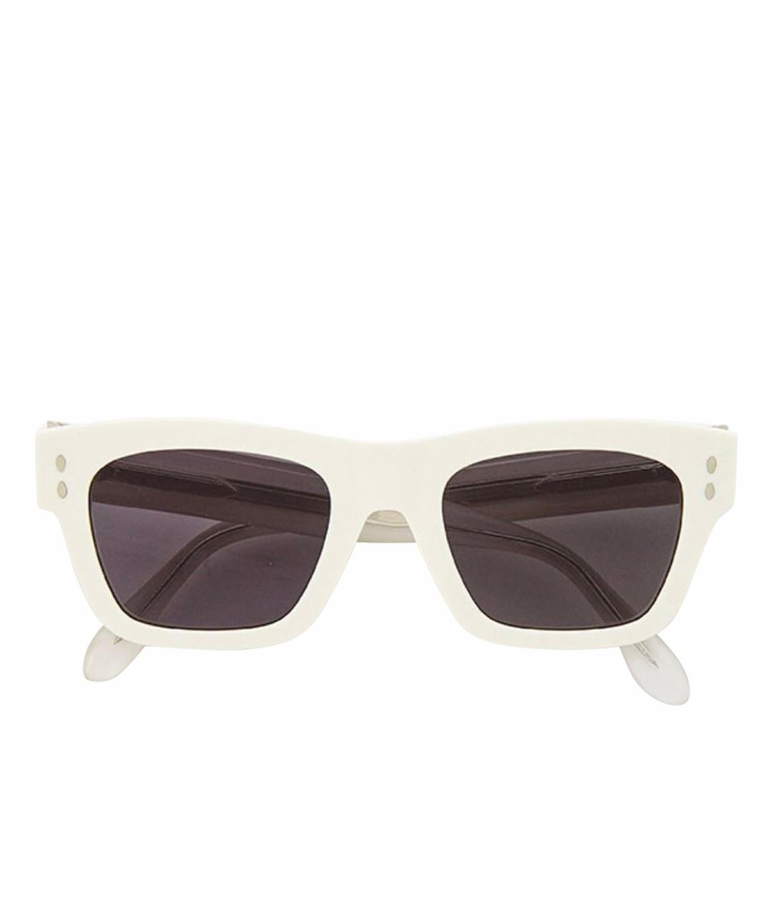 ISABEL MARANT Белые пластиковые солнцезащитные очки, фото 1