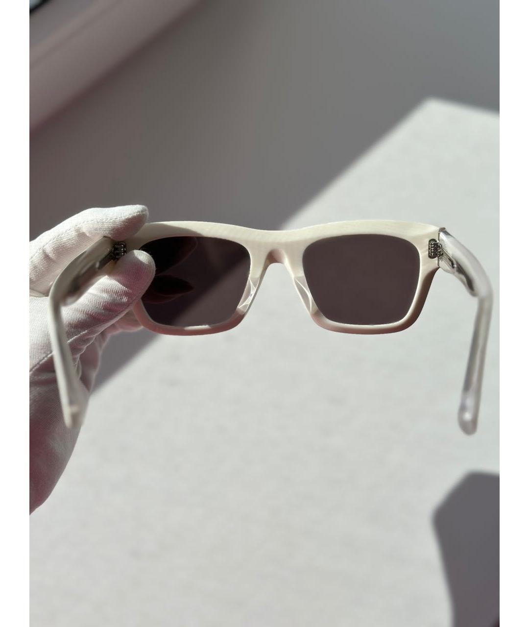 ISABEL MARANT Белые пластиковые солнцезащитные очки, фото 4