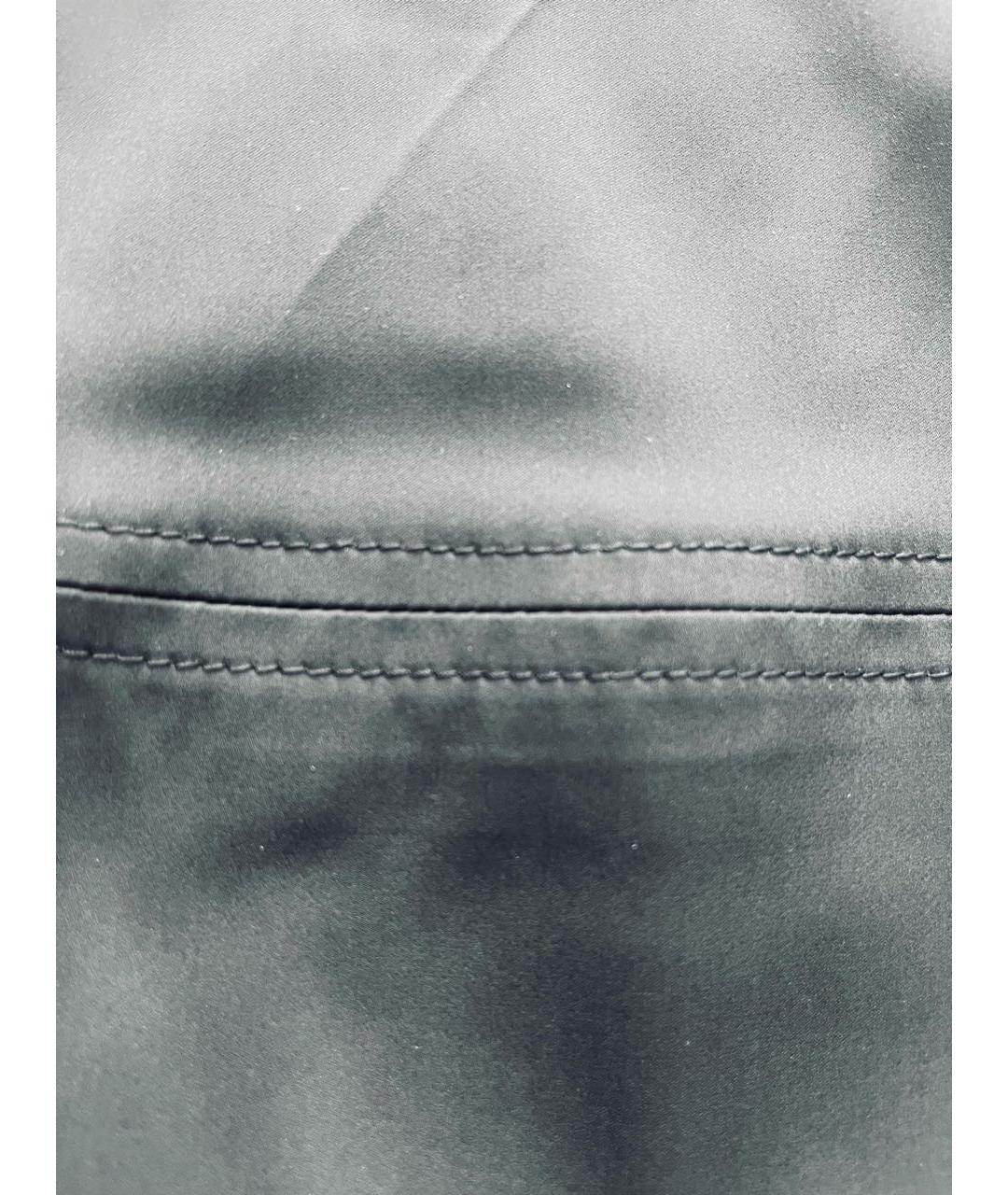 GUCCI Темно-синяя шелковая юбка миди, фото 5