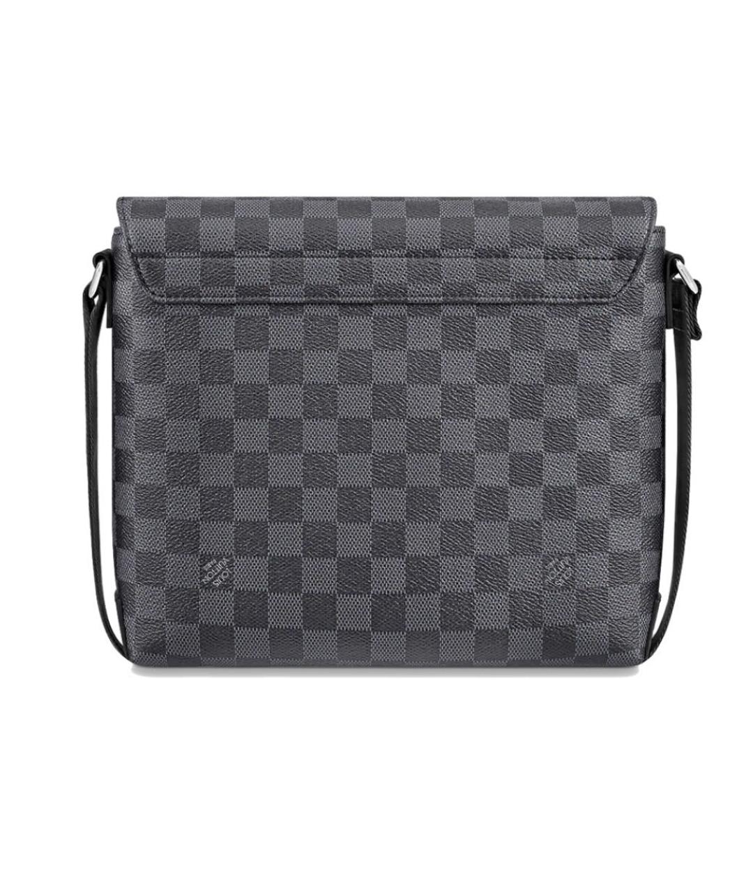 LOUIS VUITTON Антрацитовая сумка на плечо, фото 2