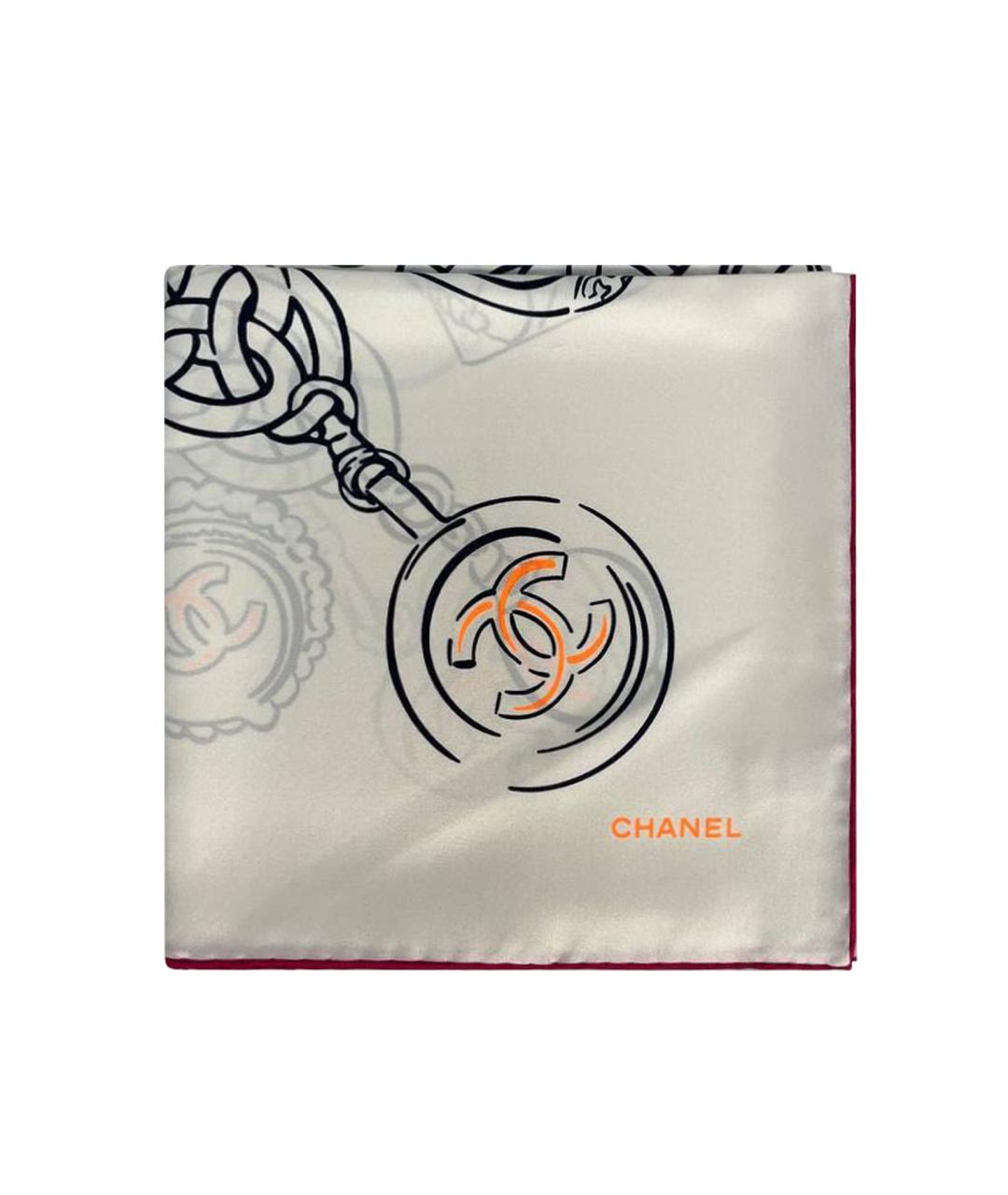 CHANEL PRE-OWNED Мульти шелковый платок, фото 1