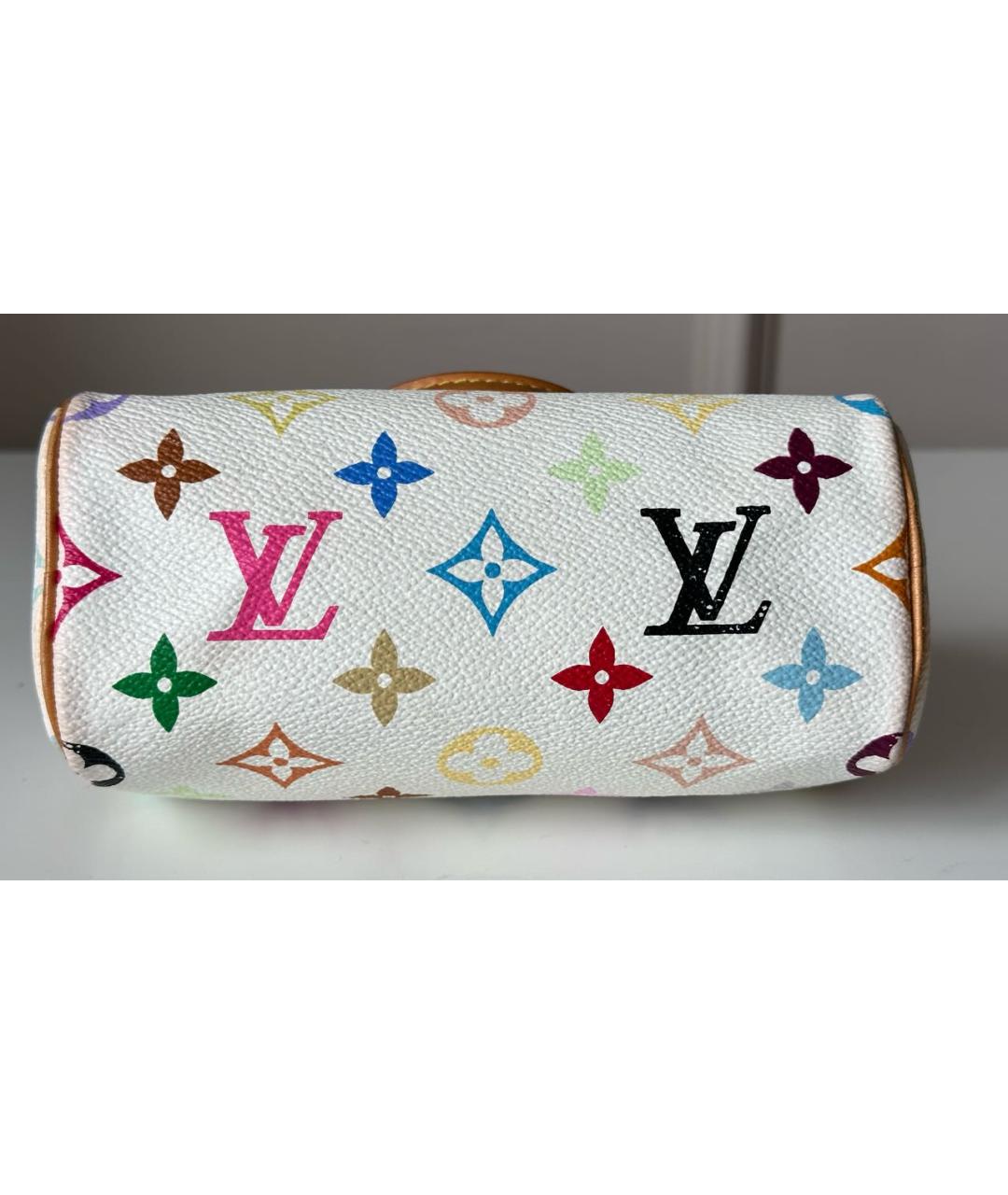 LOUIS VUITTON PRE-OWNED Белая кожаная сумка тоут, фото 5