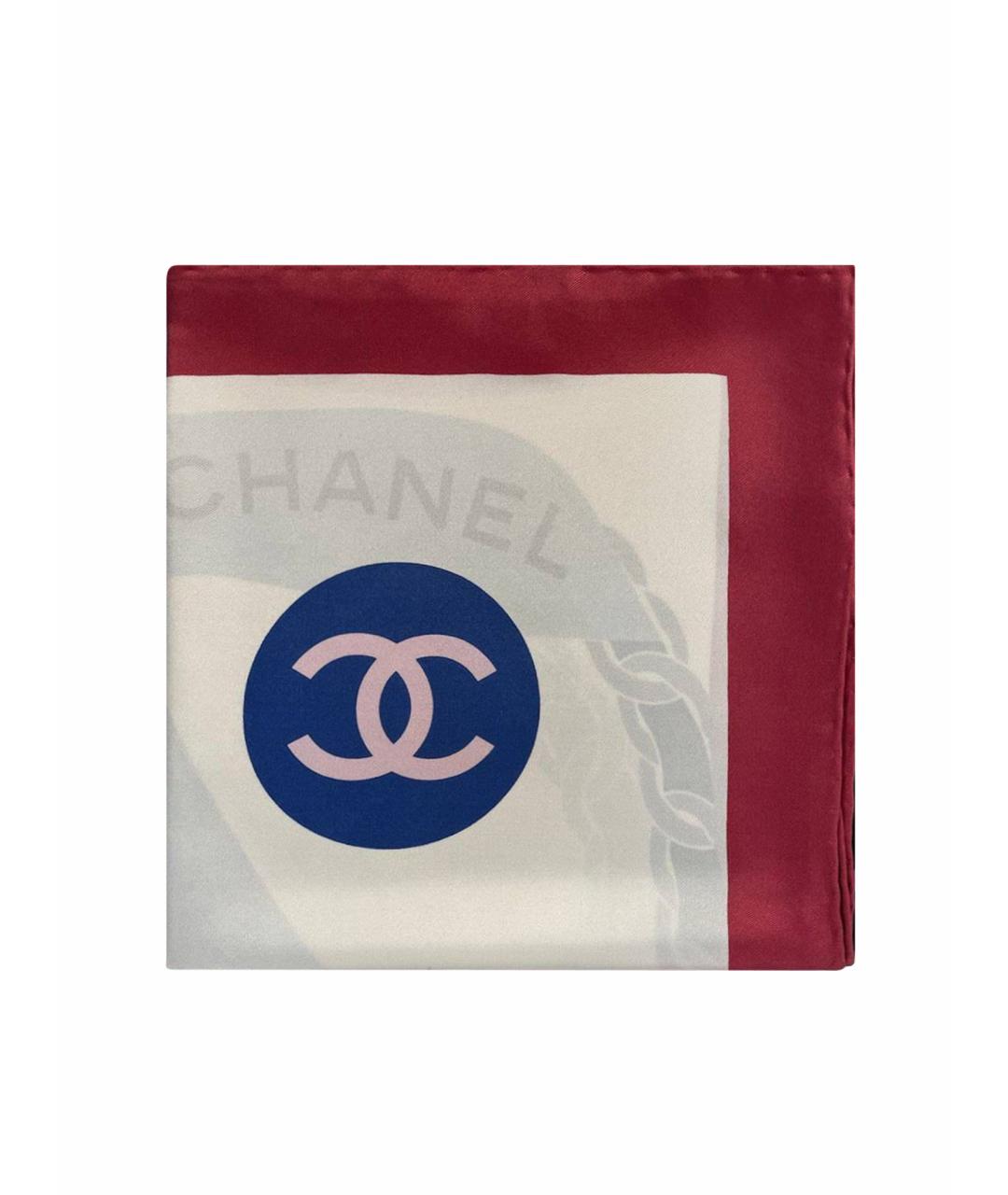 CHANEL PRE-OWNED Мульти шелковый платок, фото 1