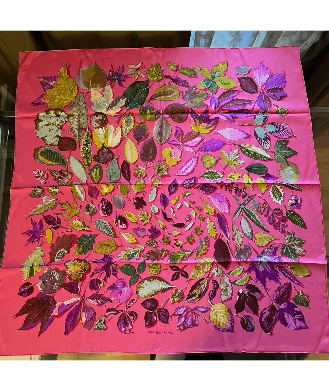 HERMES PRE-OWNED Фиолетовый шелковый платок, фото 8