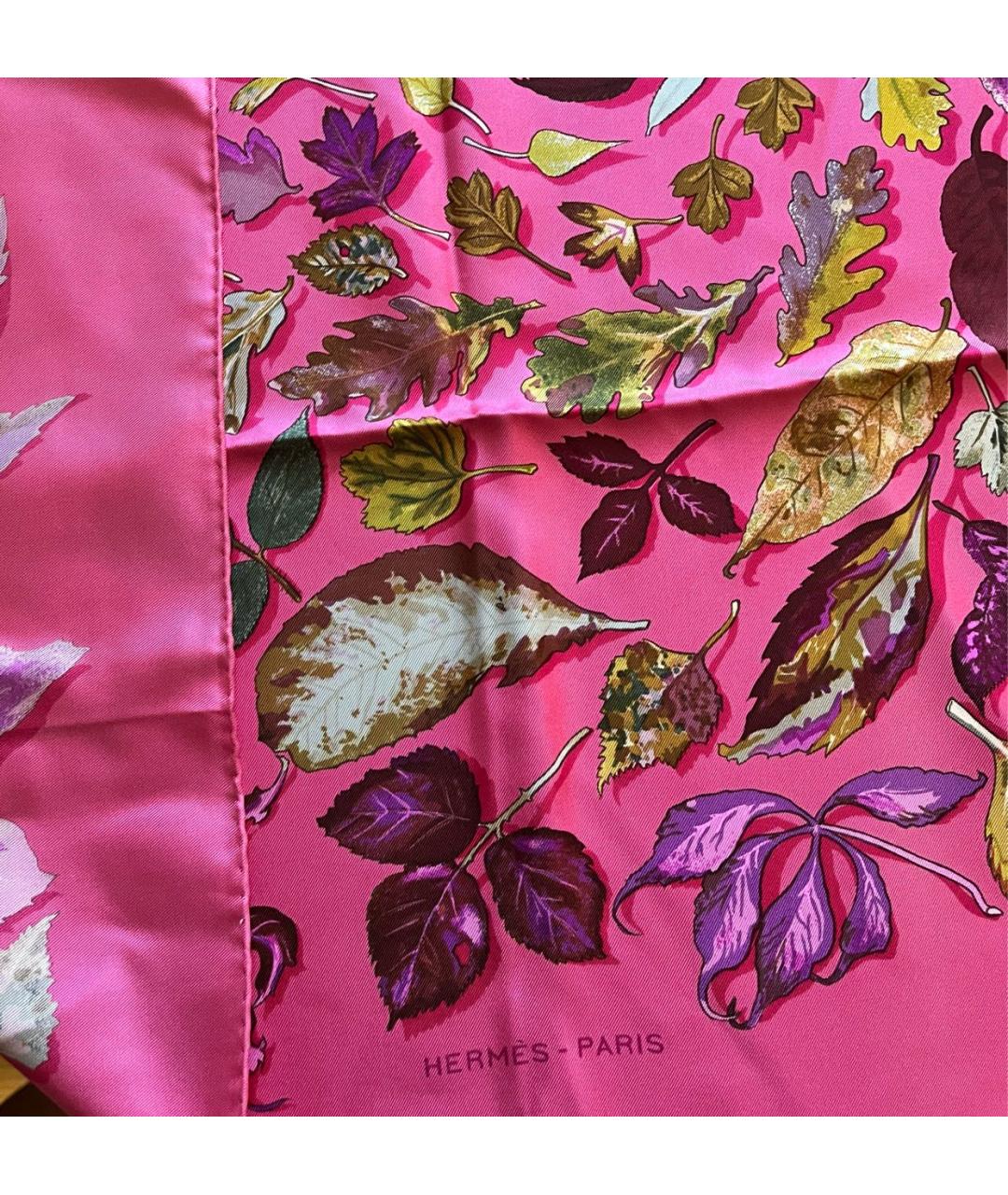 HERMES PRE-OWNED Фиолетовый шелковый платок, фото 5