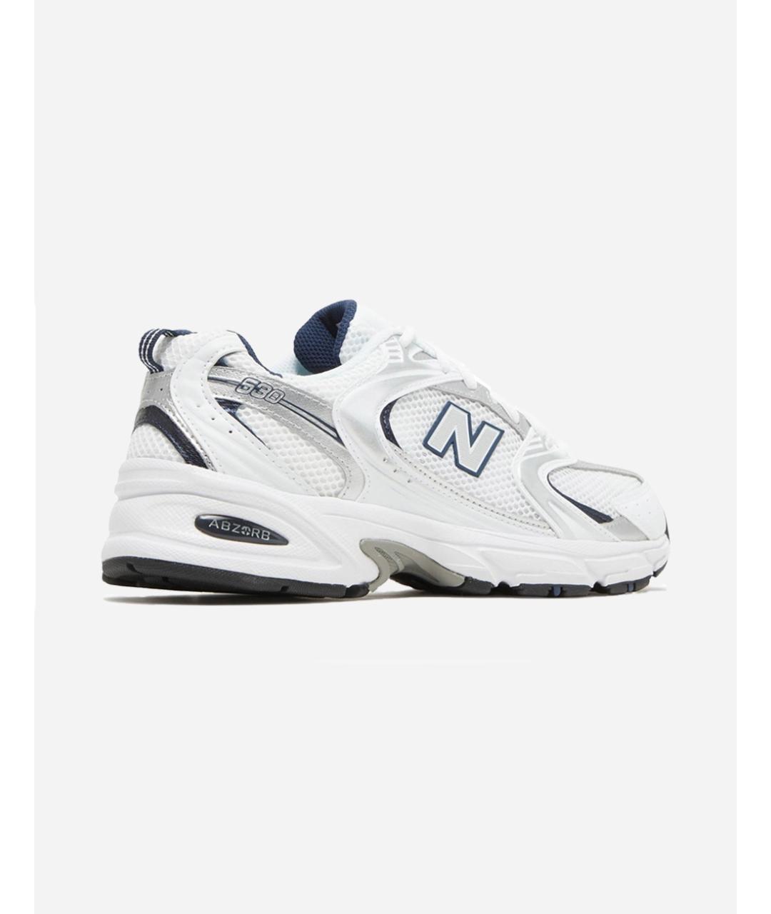 NEW BALANCE Белые текстильные низкие кроссовки / кеды, фото 2