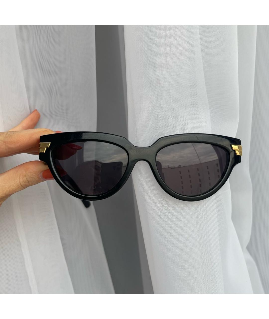 BOTTEGA VENETA Черные деревянные солнцезащитные очки, фото 7