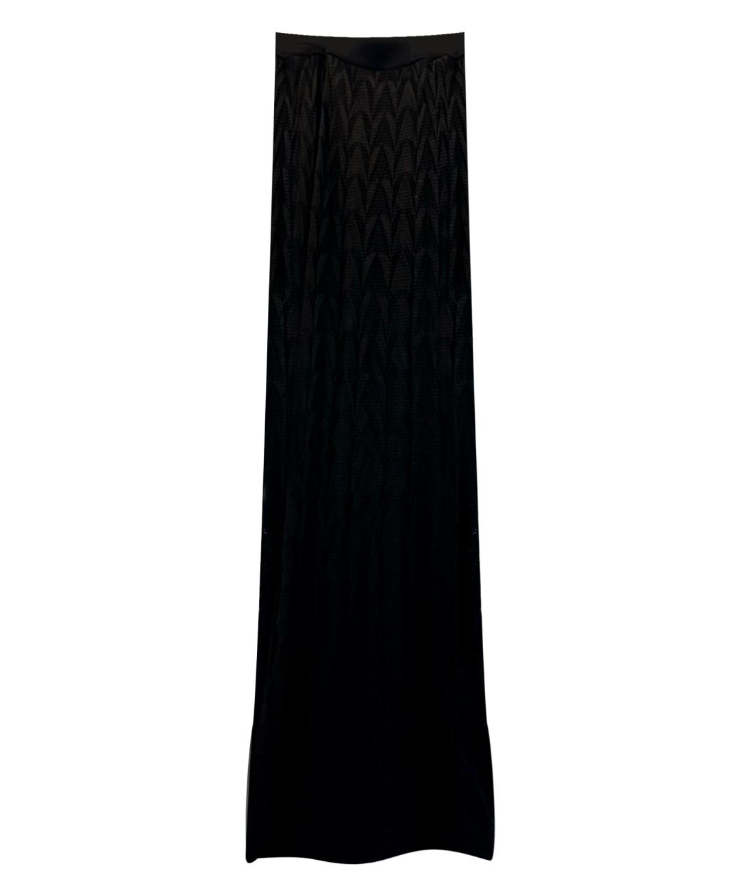 M MISSONI Черная вискозная юбка макси, фото 1