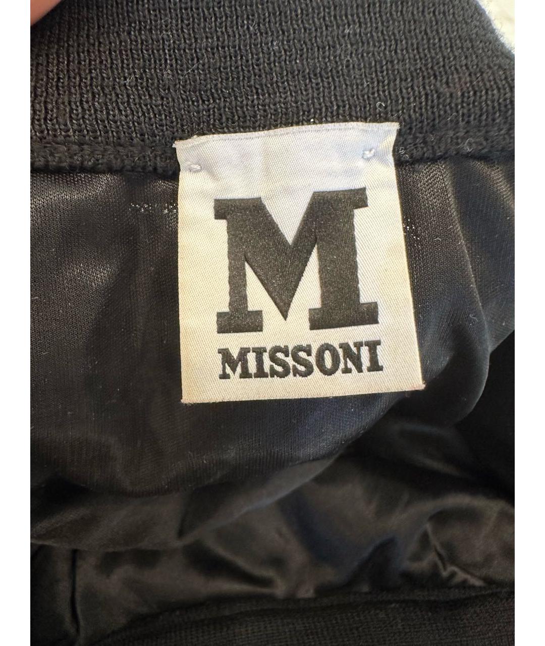 M MISSONI Черная вискозная юбка макси, фото 3