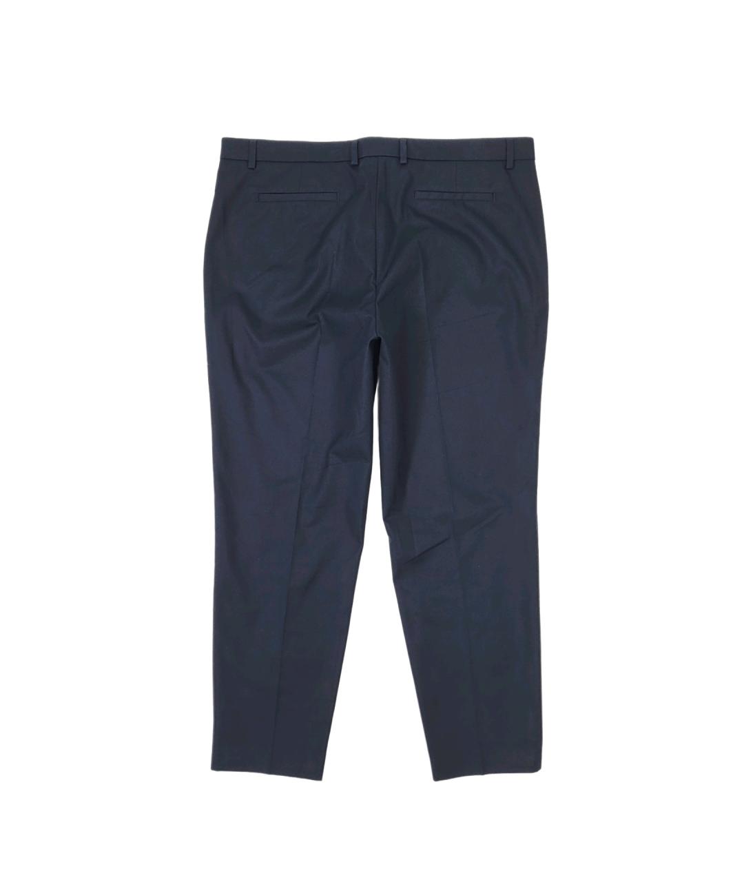FABIANA FILIPPI Синие хлопковые прямые брюки, фото 2