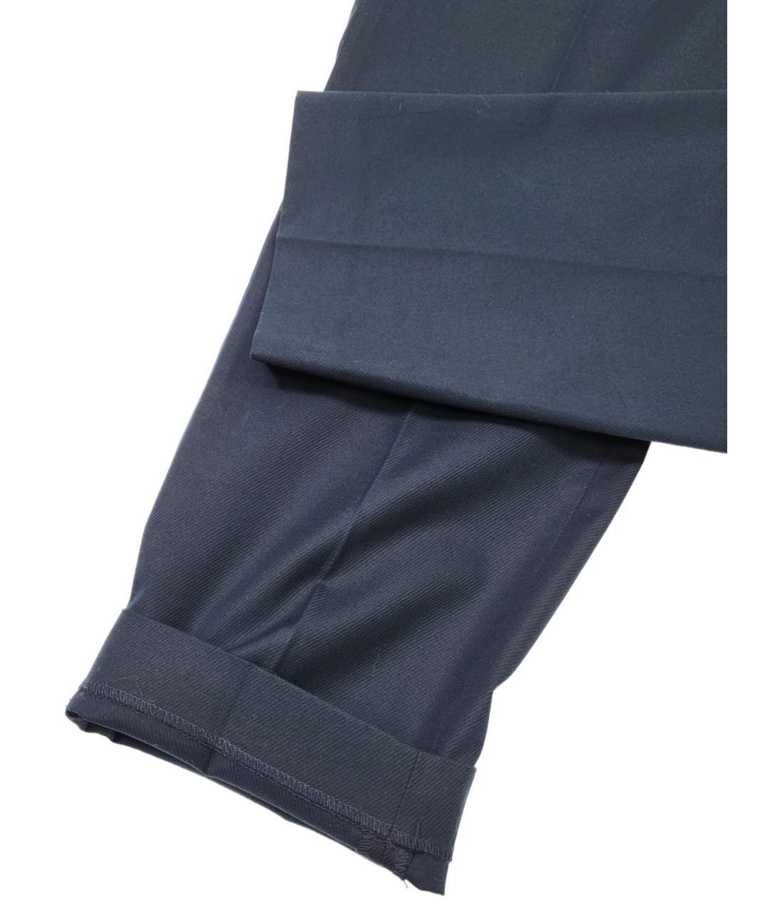 FABIANA FILIPPI Синие хлопковые прямые брюки, фото 3