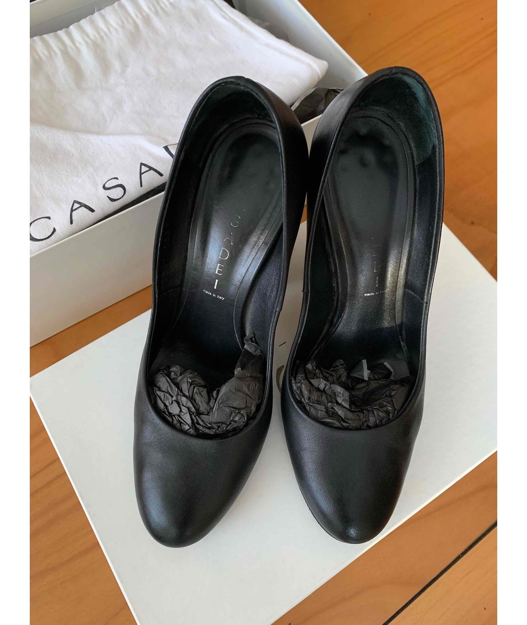 CASADEI Черные кожаные туфли, фото 2