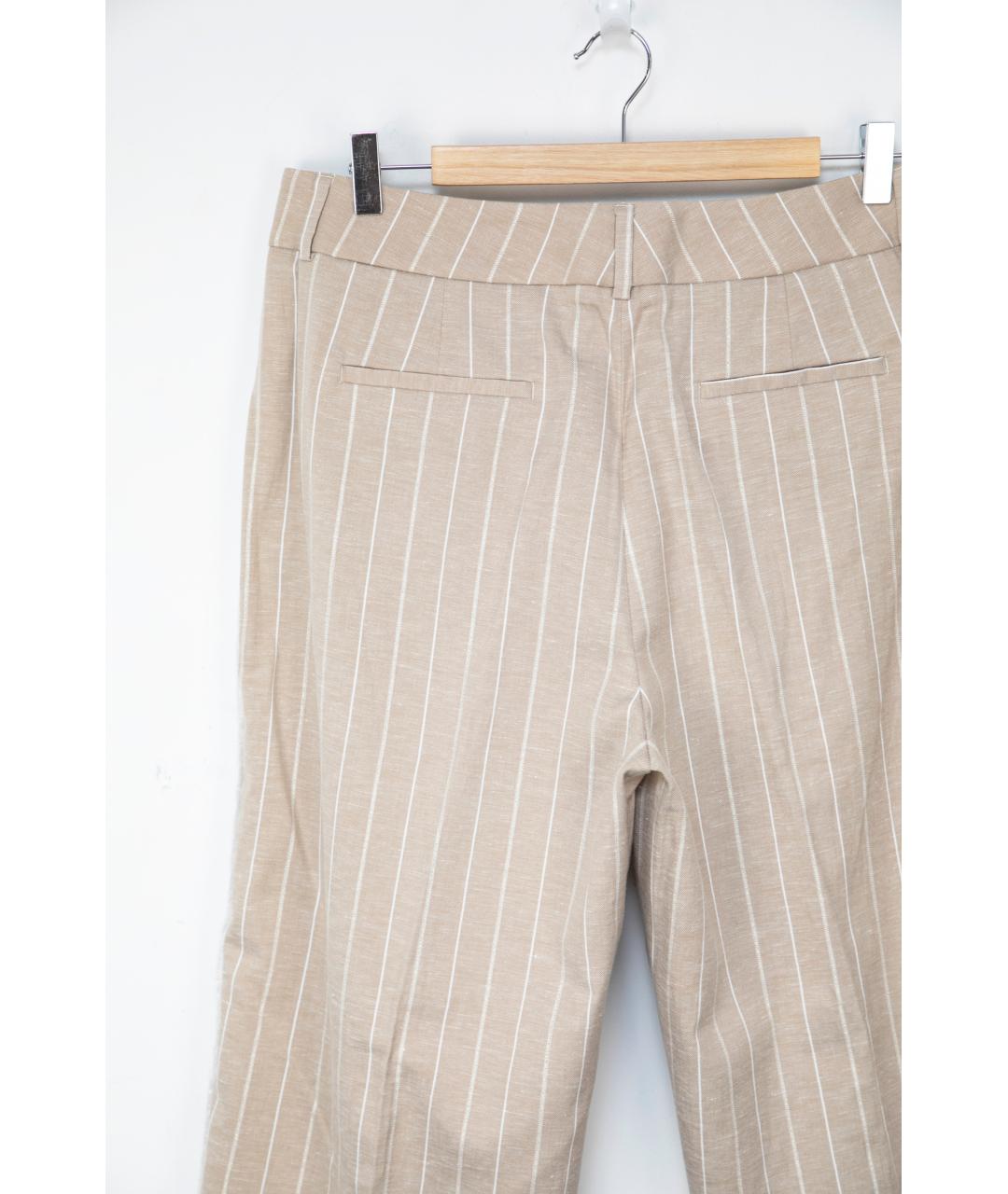 PESERICO Бежевые прямые брюки, фото 3