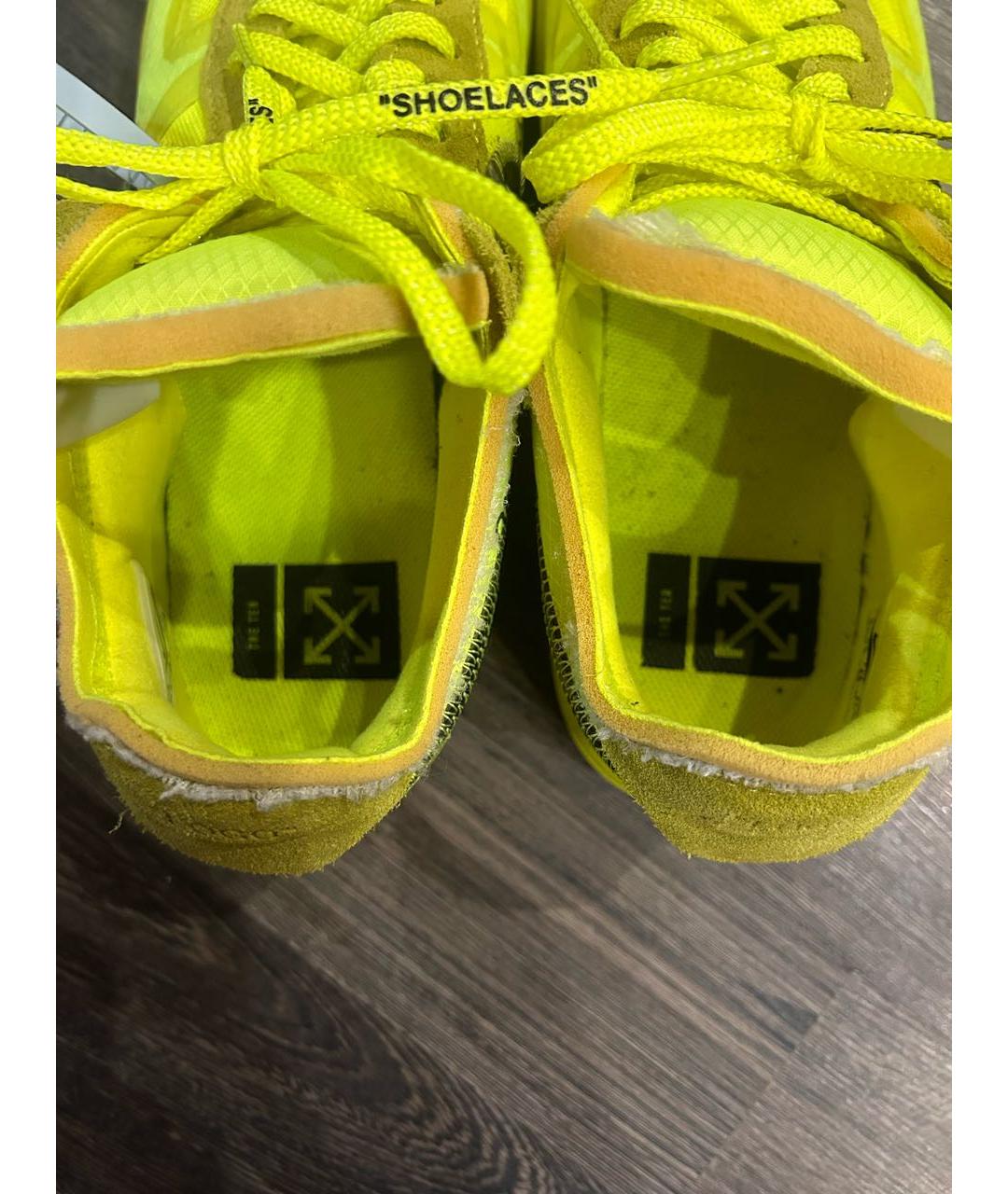 NIKE X OFF-WHITE Зеленые синтетические низкие кроссовки / кеды, фото 8