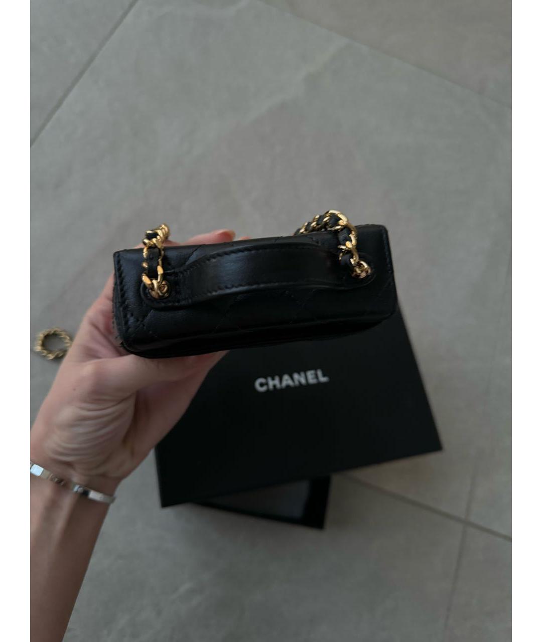 CHANEL PRE-OWNED Черная сумка через плечо, фото 6
