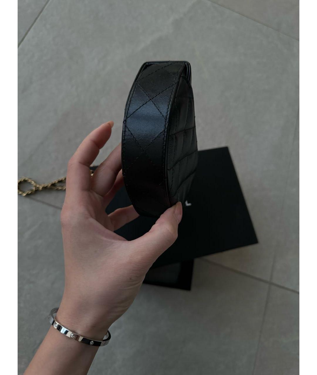 CHANEL PRE-OWNED Черная сумка через плечо, фото 5