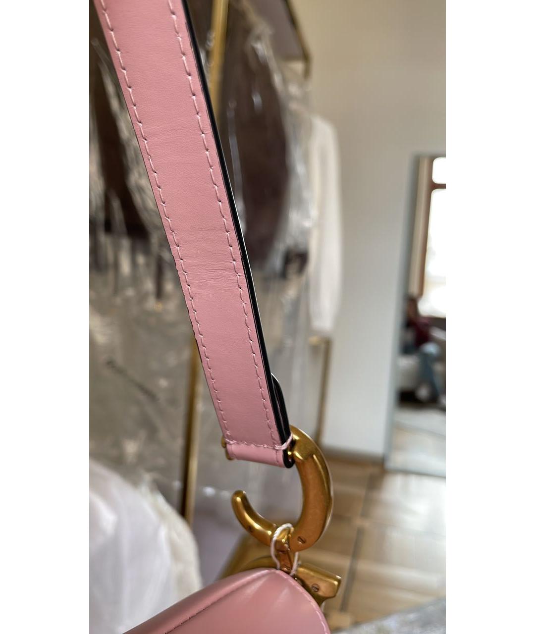 CHRISTIAN DIOR PRE-OWNED Розовая кожаная сумка с короткими ручками, фото 6