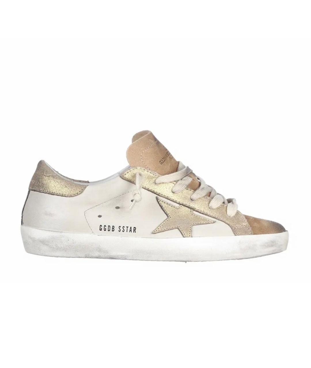 GOLDEN GOOSE DELUXE BRAND Белые кожаные кеды, фото 1